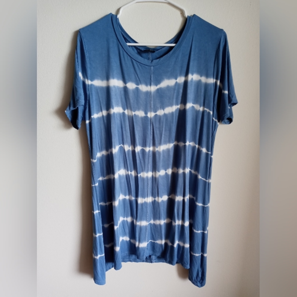 Cable & Cage T-shirt dress tie dye XL